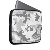 Winter Snow Gray Camouflage, Militär, Armee Laptopschutzhülle (Vorne Rechts)