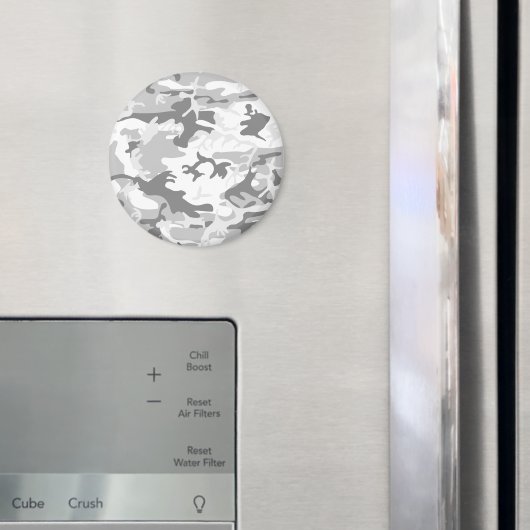 Winter Snow Gray Camouflage, Militär, Armee Magnet (In Situ (Kühlschrank))