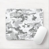 Winter Snow Gray Camouflage, Militär, Armee Mousepad (Mit Mouse)
