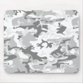 Winter Snow Gray Camouflage, Militär, Armee Mousepad (Vorne)