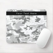 Winter Snow Gray Camouflage, Militär, Armee Mousepad (Mit Mouse)