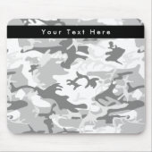 Winter Snow Gray Camouflage, Militär, Armee Mousepad (Vorne)