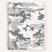 Winter Snow Gray Camouflage, Militär, Armee Notizblock (Vorderseite)