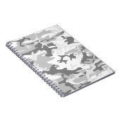 Winter Snow Gray Camouflage, Militär, Armee Notizblock (Rechte Seite)