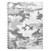 Winter Snow Gray Camouflage, Militär, Armee Notizblock (Vorderseite)