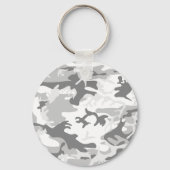 Winter Snow Gray Camouflage, Militär, Armee Schlüsselanhänger (Rückseite)