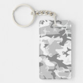 Winter Snow Gray Camouflage, Militär, Armee Schlüsselanhänger (Vorderseite)