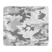 Winter Snow Gray Camouflage, Militär, Armee Schneidebrett (Vorderseite)