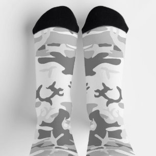 Winter Snow Gray Camouflage, Militär, Armee Socken