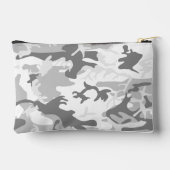 Winter Snow Gray Camouflage, Militär, Armee Zubehörtasche (Rückseite)