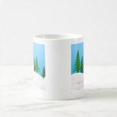 Winter Snow Holiday Tree Party Destiny Celebration Kaffeetasse (Mittel)