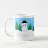 Winter Snow Holiday Tree Party Destiny Celebration Kaffeetasse (Links)