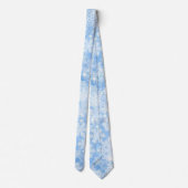 Winter Snow Light Blue Herren Geschenk Neck Tie Krawatte (Rückseite)