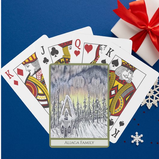 Winter Snow Magical Custom Classic Playing Cards. Spielkarten