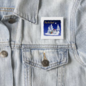 Winter Snow Man Weltfrieden Button (Beispiel)