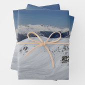 Winter Snow Mountains Fotowrapping Paper S Geschenkpapier Set (Beispiel)