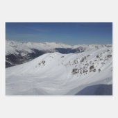 Winter Snow Mountains Fotowrapping Paper S Geschenkpapier Set (Vorderseite)
