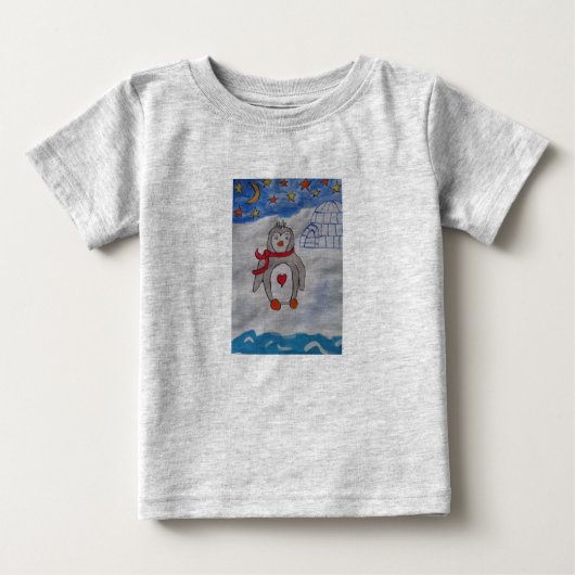 Winter Snow Penguin T - Shirt (Vorderseite)
