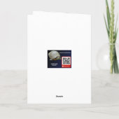Winter Snow & Poplar Tree Blank Greeting Card Karte (Rückseite)