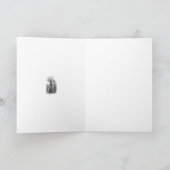 Winter Snow & Poplar Tree Blank Greeting Card Karte (Innenseite)