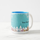 Winter Snow Village Tasse (VorderseiteRechts)
