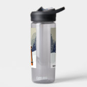 Winter Snowboard individuelle Name Trinkflasche (Links)