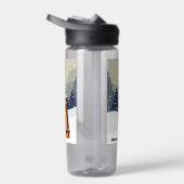 Winter Snowboard individuelle Name Trinkflasche (Rechts)
