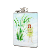 Winter Snowdrop Fairy Magic Flachmann (Links)