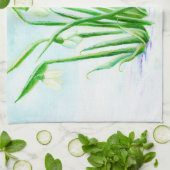 Winter Snowdrop Fairy Magic Geschirrtuch (Gefaltet)