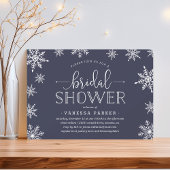 Winter Snowfall Bridal Dusche Einladung