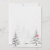 Winter Snowflake Baby Shower Invitation  Feiertagskarte (Rückseite)