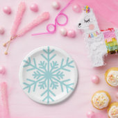Winter Snowflake Baby Shower Paper Tellers Boy Pappteller (Party)