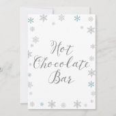 Winter Snowflake Baby Showgröße 12x18" Einladung (Vorderseite)