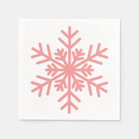 Winter Snowflake Baby Showtail Napkin Serviette (Vorderseite)