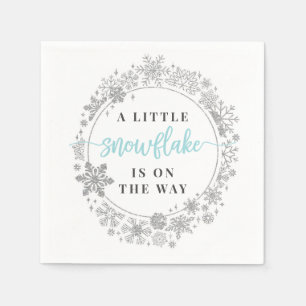 Winter Snowflake Baby Showtail Napkin Serviette