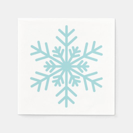 Winter Snowflake Baby Showtail Napkin Serviette (Vorderseite)