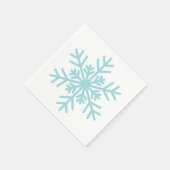 Winter Snowflake Baby Showtail Napkin Serviette (Ecke)