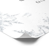 Winter Snowflake Babydusche Begrüßungszeichen Poster (Ecke)