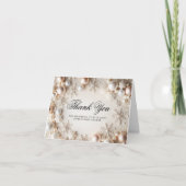 Winter Snowflake Babydusche Danke Karte (Vorderseite)