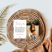 Winter Snowflake Babydusche Danke Karte