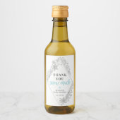 Winter Snowflake Babydusche Mini Weinkennzeichen Weinetikett (Vorderseite)