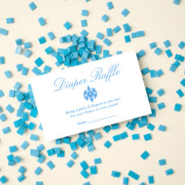 Winter Snowflake Babydusche Windelwaschkarte Begleitkarte