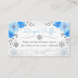 Winter Snowflake Babydusche Windelwaschkarte Begleitkarte