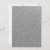 Winter Snowflake Blush Silver Engagement Party Einladung (Rückseite)