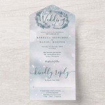 Winter Snowflake Bohemian Foliage Wedding
