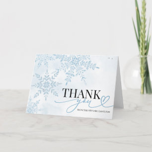Winter Snowflake Brautparty Danke Karte