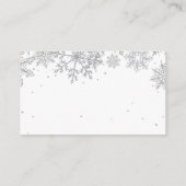 Winter Snowflake Bücher für Kinder Begleitkarte (Rückseite)