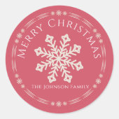 Winter Snowflake Christmas sticker (Vorderseite)