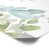 Winter Snowflake Drive by Baby Dusche Begrüßungsze Poster (Ecke)