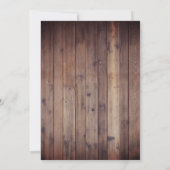 Winter Snowflake Forest Vintag Lantern Hochzeit Einladung (Rückseite)